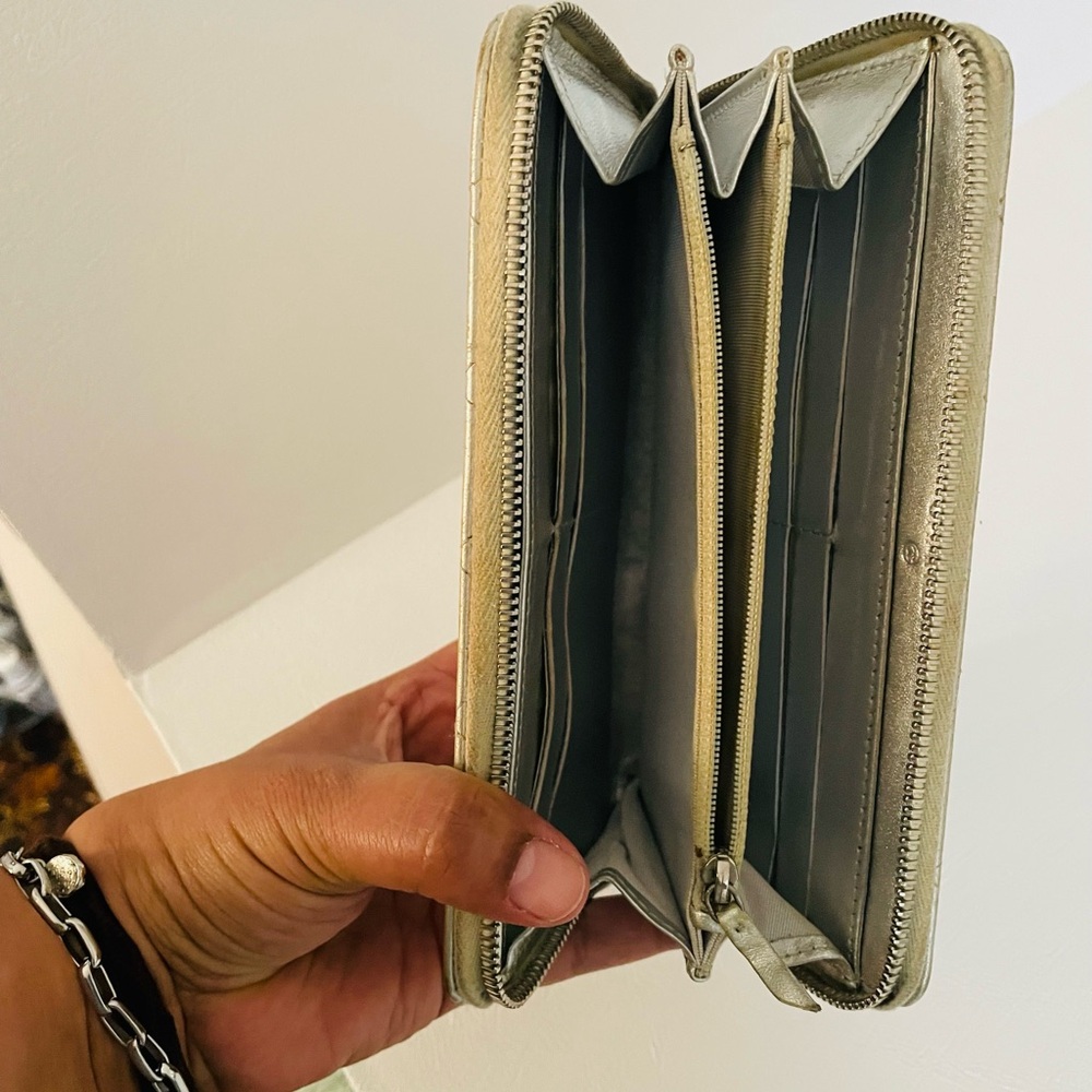 Chanel Quilted Silver Wallet - Picture 8 of 13